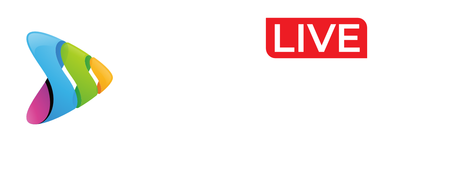 Live Streaming Company Logo - White